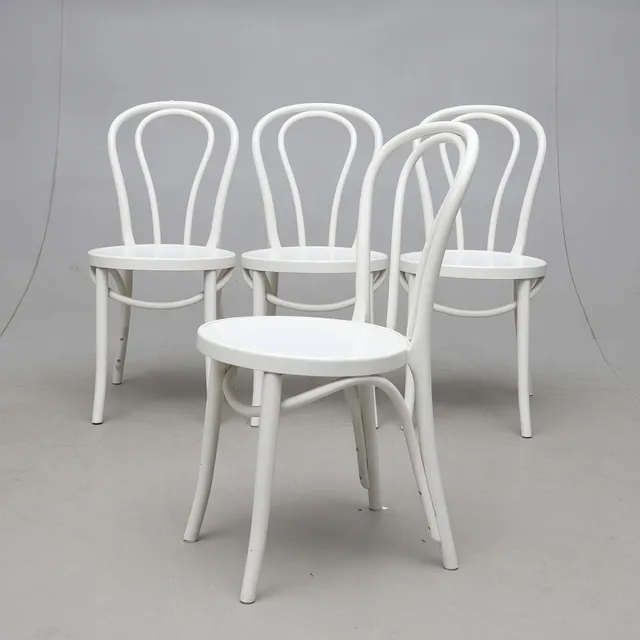GILLIS LUNDGREN. Stolar, 4 st, "Öglan", Ikea, 19/2000-tal.