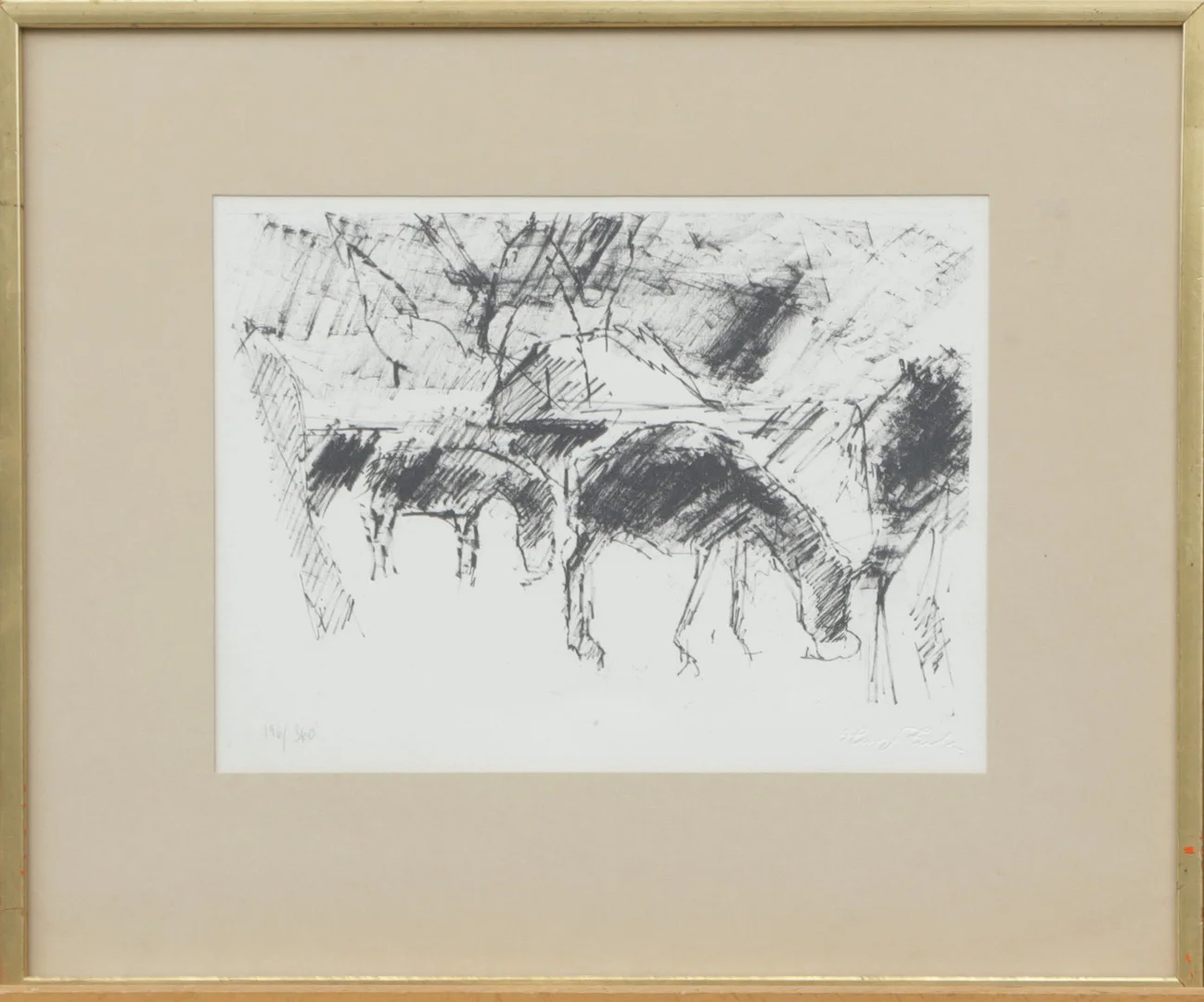 HUGO ZUHR. LITO, trycksignerad i relief. — Engravings & Prints — Kalmar Auktionsverk