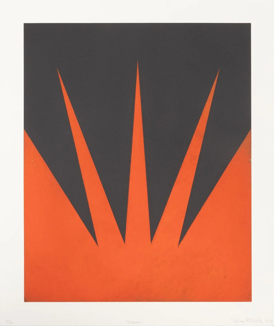 ANN EDHOLM. "Morgon", färglitografi, signerad, E/A upplaga och daterad 2018. — Engravings & Prints — Auktionshuset Kolonn
