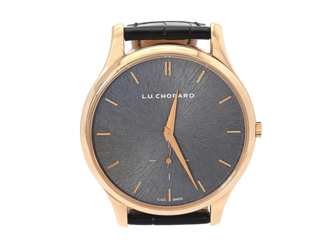 CHOPARD, L.U.C XPS Fairmined, Chronometer, Cal 96.12-L, Verk nr. 150962, Serie nr. 2002296, Ref nr. 161920-5006, herrur, 39,5 mm, 18K rosa guld, automatisk (micro-rotor i 22K guld), safirglas, liten sekundvisare, glasbaksida, läderband, originalspänne i 18K guld, cert, november 2023, träbox, ytterkartong. Limiterad och numrerad (Nr. 141/250). — Klockor/Chopard — Kaplans