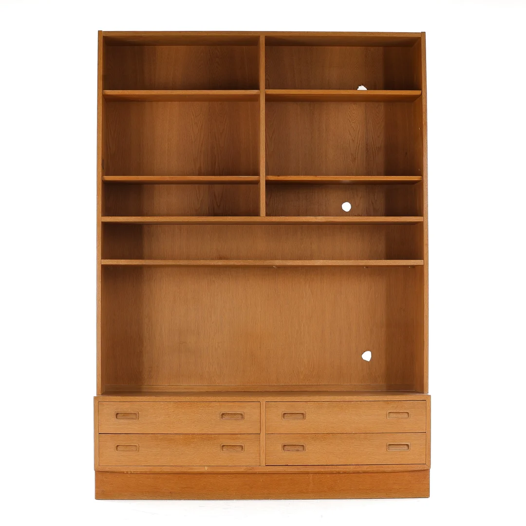 Hundevad. Drawer module with oak shelf top. 1960s — Furniture/Shelving — Lauritz