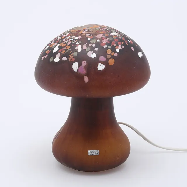 MONICA BACKSTRÖM. Bordslampa, glas i form av svamp, Boda.