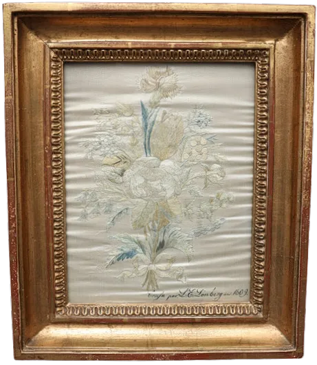SIDENBRODERI, daterat 1809.