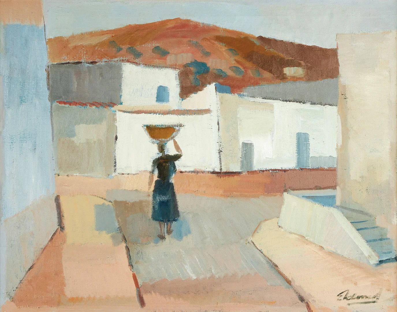 BENGT EKLUND (Gävle, 1916-1989): "GATA I MALAGA ESPANA", signerad Eklund, olja på duk. — Paintings — Crafoord Auktioner Stockholm