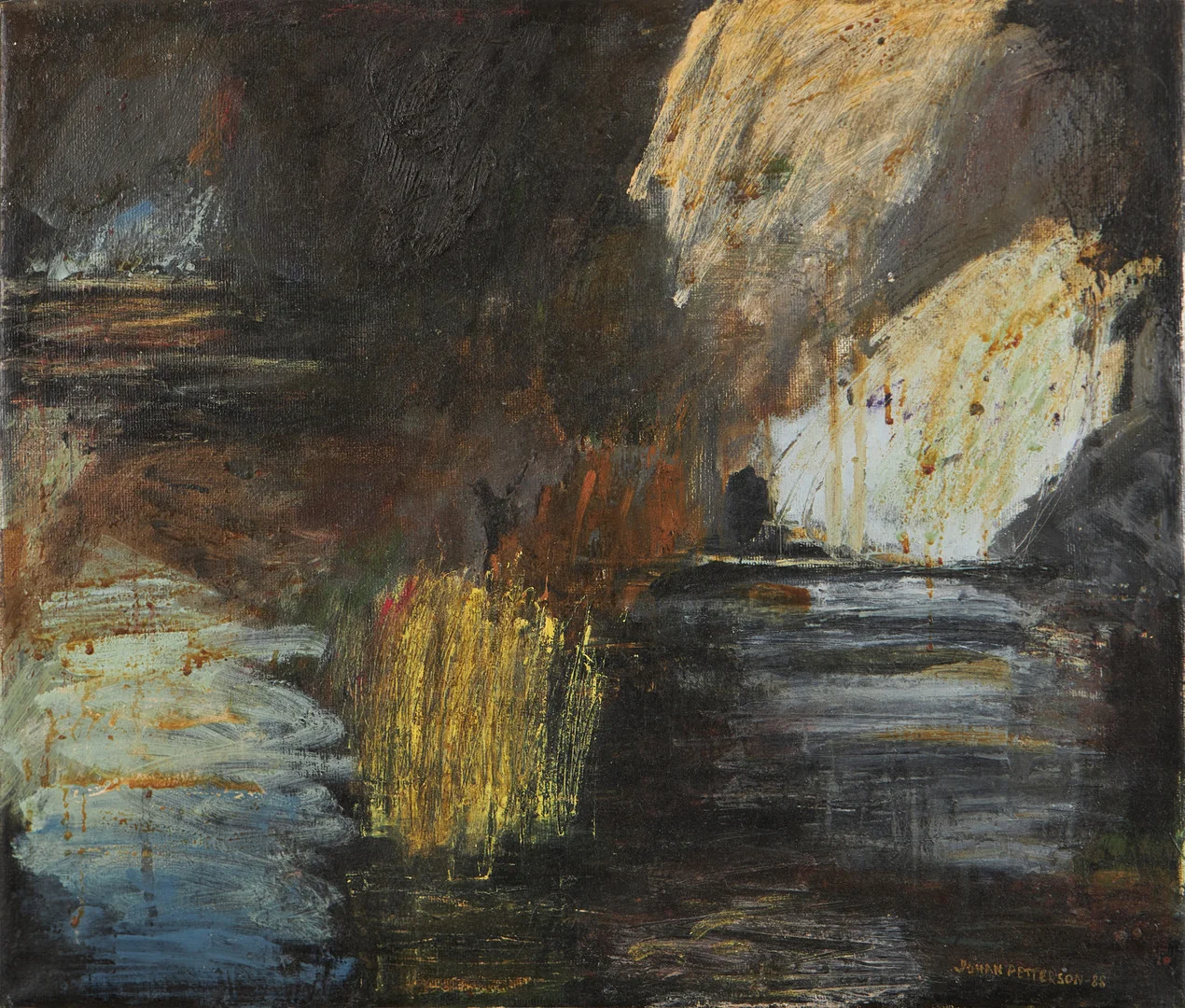 JOHAN PETTERSSON (FÖDD 1957). Komposition, olja på duk. — Paintings — Stockholms Auktionsverk Magasin 5