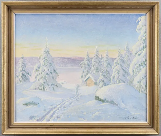 ERIC RHÖNNSTAD. Olja på duk, signerad.