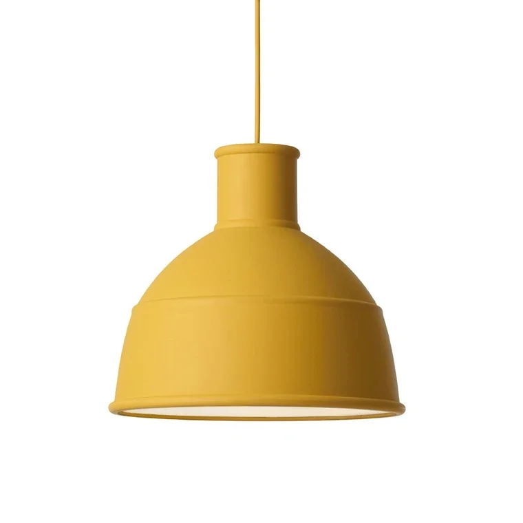 Form Us With Love for Muuto. Tre pendler model 'Unfold', mustard (3) — Lamps and lighting/Pendant lights — Lauritz