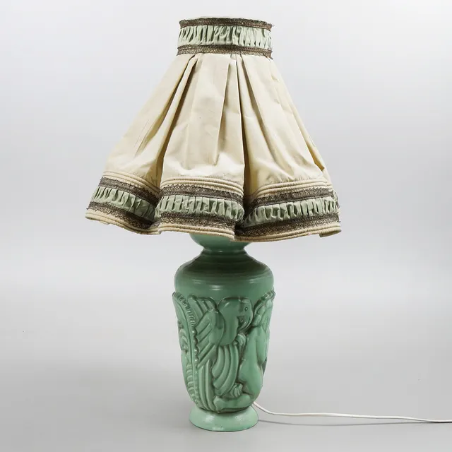 RUBEN WALLSTRÖM. Bordslampa, keramik, Gefle.