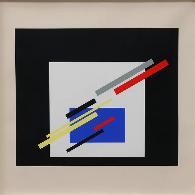 JEAN GORIN. Färgserigrafi, inramad, signerad, numrerad 109/200.