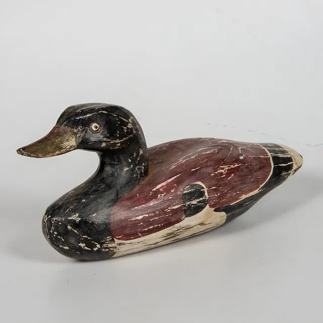 SKULPTUR, vätte, målat trä, samtida.