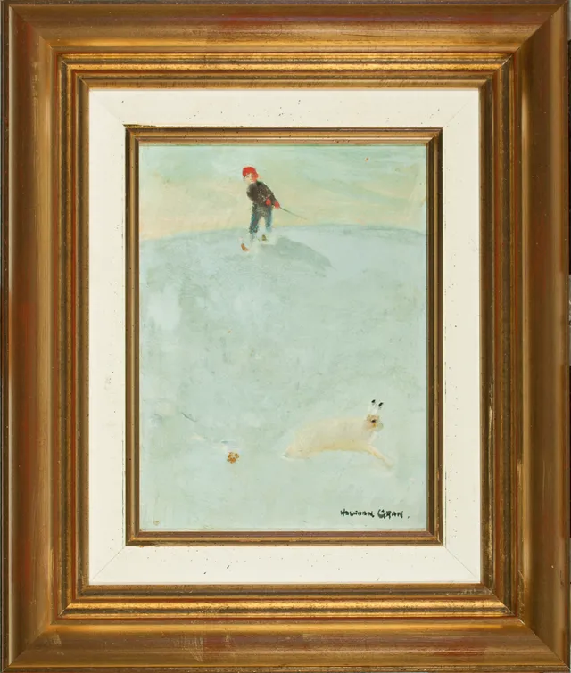 Gran, Halfdan — Gutt på ski og hare