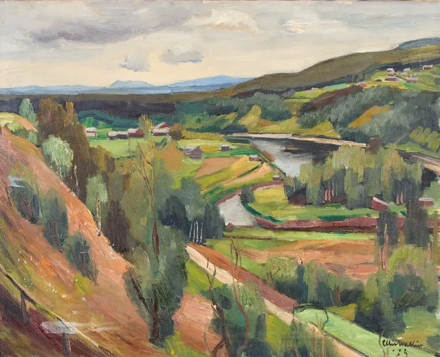 ELLIS WALLIN. Älvlandskap.