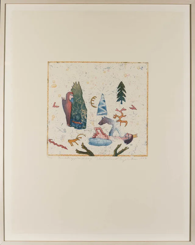 HELMTRUD NYSTRÖM. Etsning, Nr 45/125, Signerad.