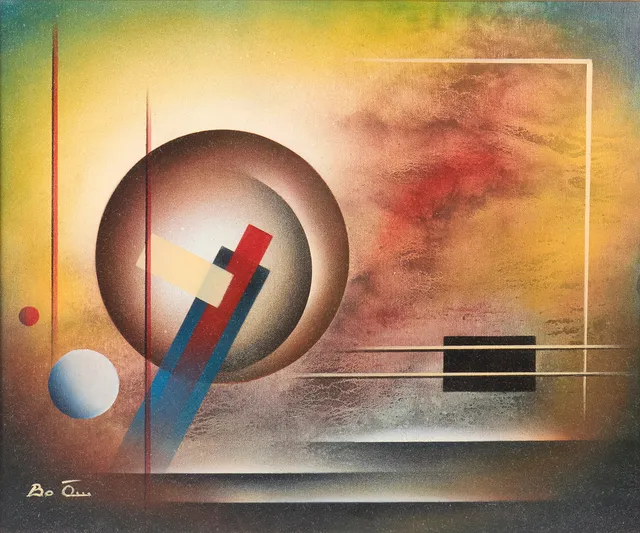 BO ÖRN. Oljemålning, signerad.