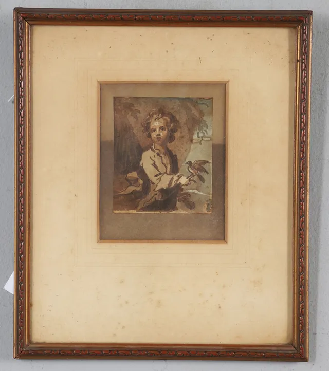 ATTRIBUTED TO GODFREY KNELLER (1648-1723). THE BOY WITH BIRD.