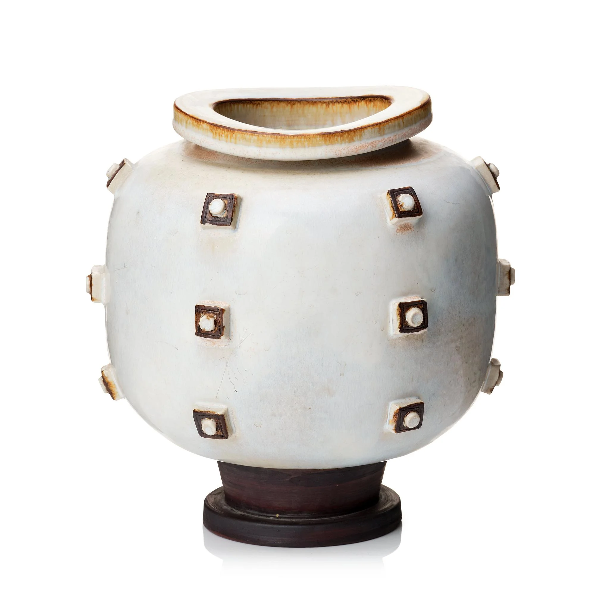 Wilhelm Kåge, urna, farstagods, Gustavsbergs studio 1940-50-tal. — Bukowskis