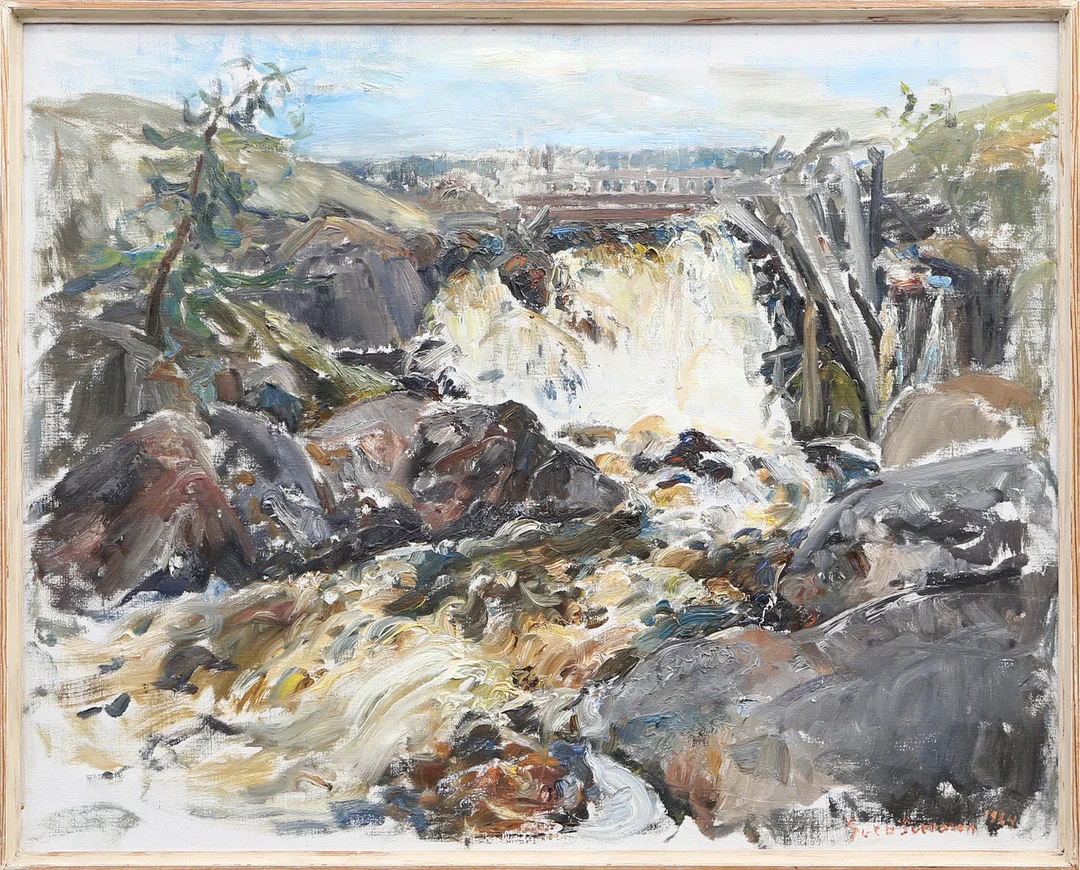 SVEN SVENSSON. OLJA, på duk, signerad. — Paintings — Kalmar Auktionsverk