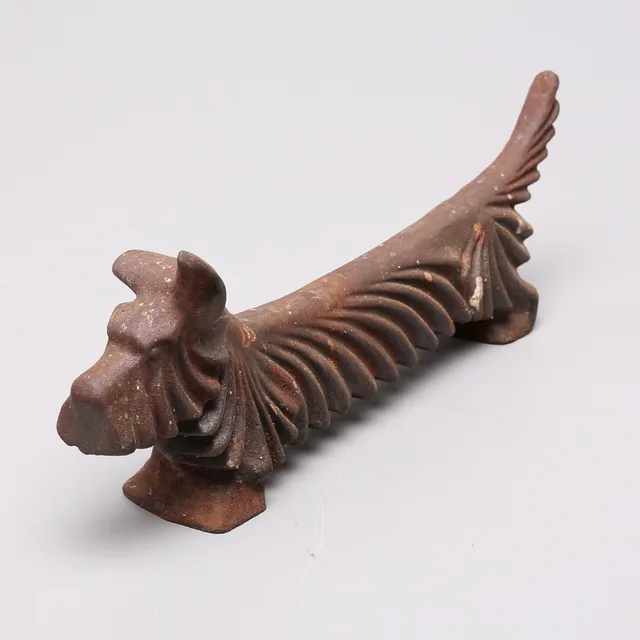 ELDHUND, skotte, gjutjärn, 1900-tal.