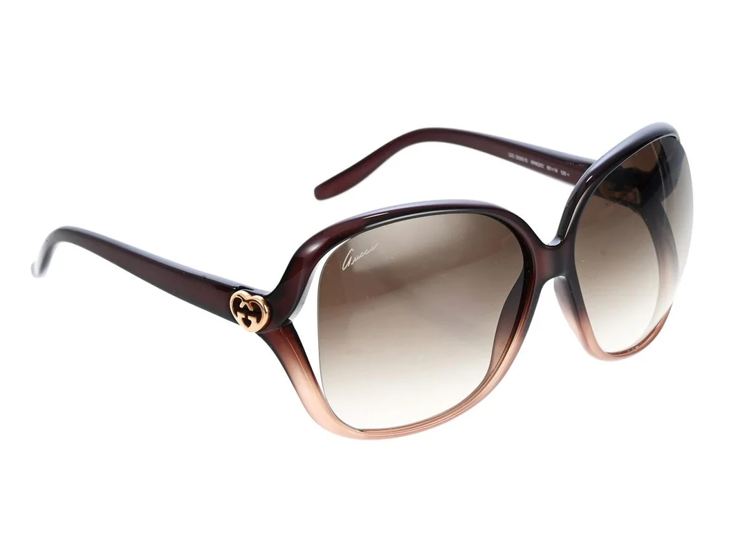 SOLGLASÖGON, GUCCI, GG, 3500/S, WNQ02, 60 14, bruna bågar, bruna glas, etui. — Accessoarer/Solglasögon — Kaplans