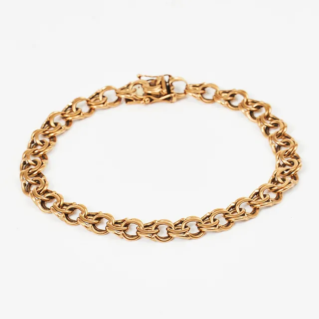 ARMBAND, 18 k guld, Bismarck.