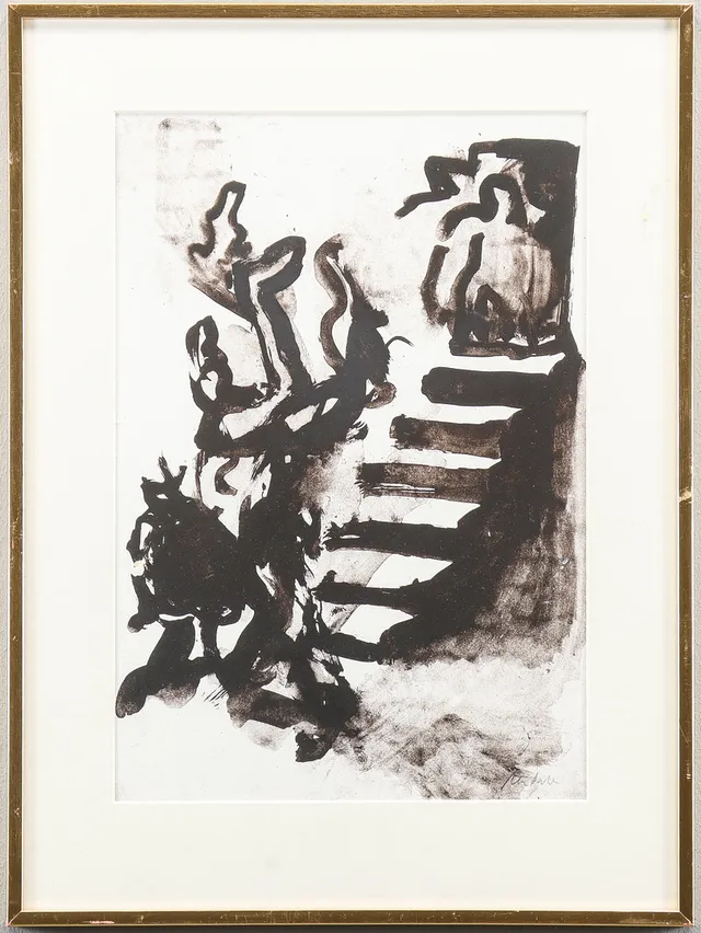 PETER DAHL. Litografi onumrerad, signerad.