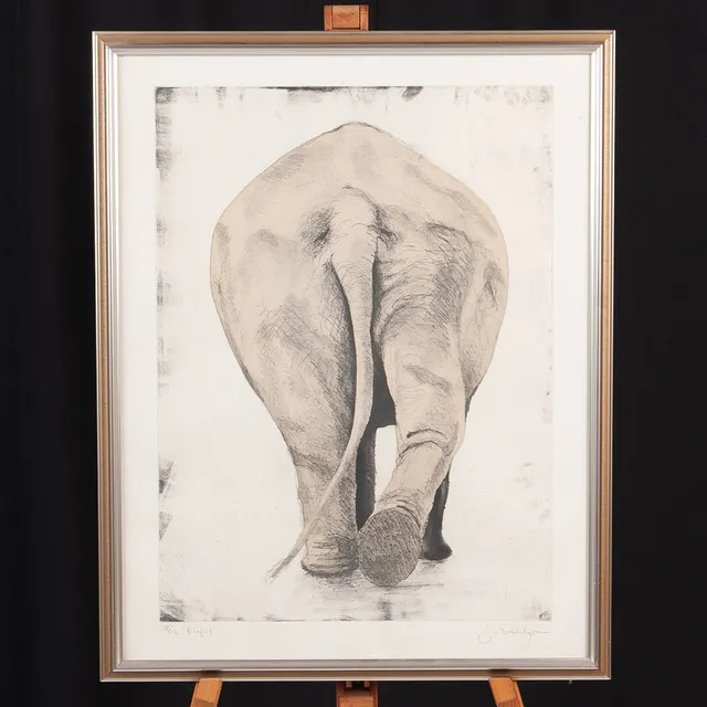 JAN DAHLGREN. Litografi, "Elefant" signerad samt numrerad 28/136.