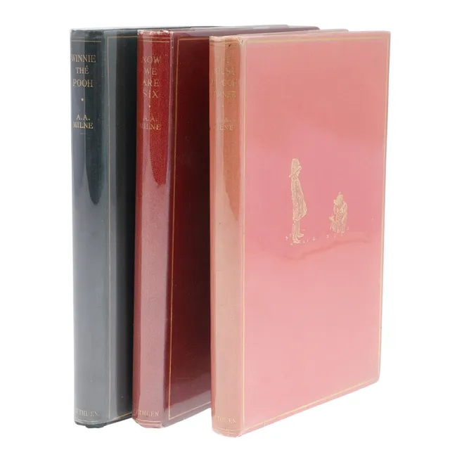 A. A. MILNE. The Christopher Robin Books, 3 Volumes, First Edition, 1926-28.