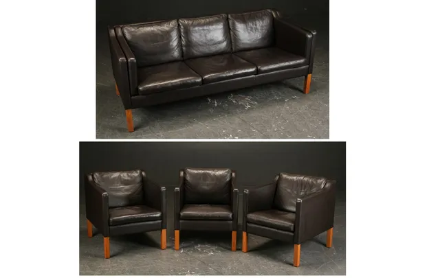 Skipper Furniture. 3-pers. sofa, samt tre lænestole(4)