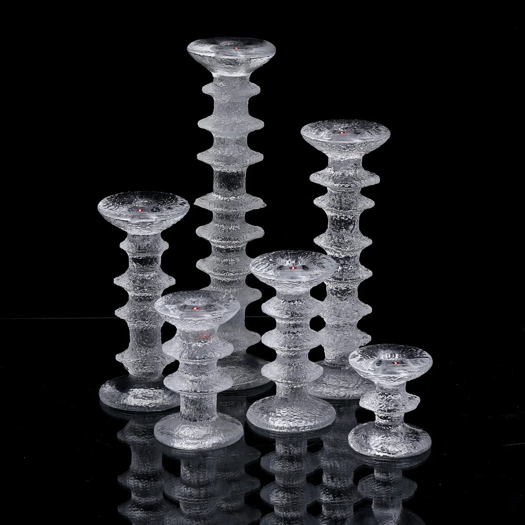 TIMO SARPANEVA. Ljusstakar, 6 st "Festivo", Iittala. — Candlesticks — Auktionshuset Thelin & Johansson