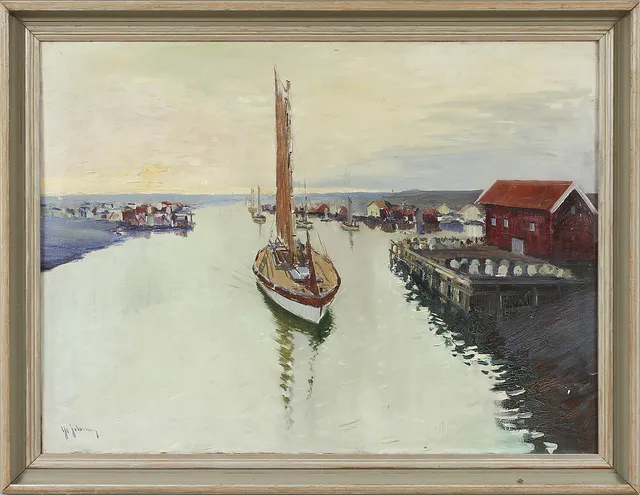 YO JOHANSSON. Olja på duk, signerad.