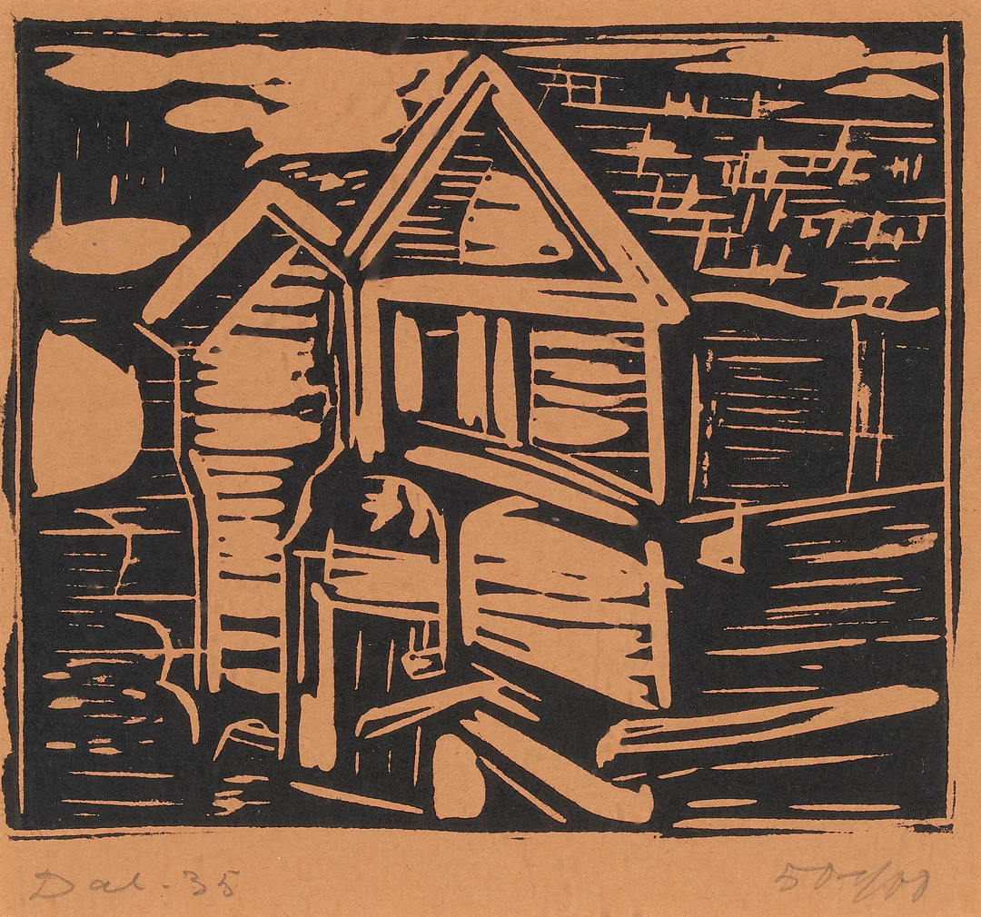 Dal, Harald — Stabbur, 1935 — Kunst/Grafikk — Blomqvist