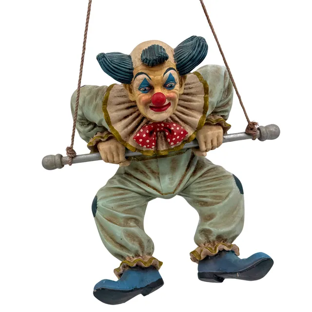 JUN ASILO. CLOWN FIGUR 1996 HANDGEFERTIGT SIGNIERT.