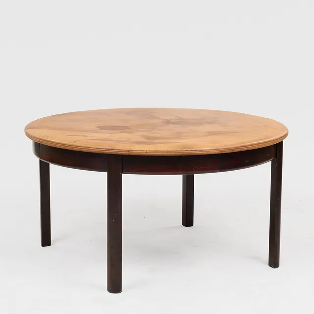 BERG FURNITURE. Loungebænk af palisander og læder, 1970-80'erne, Danmark.