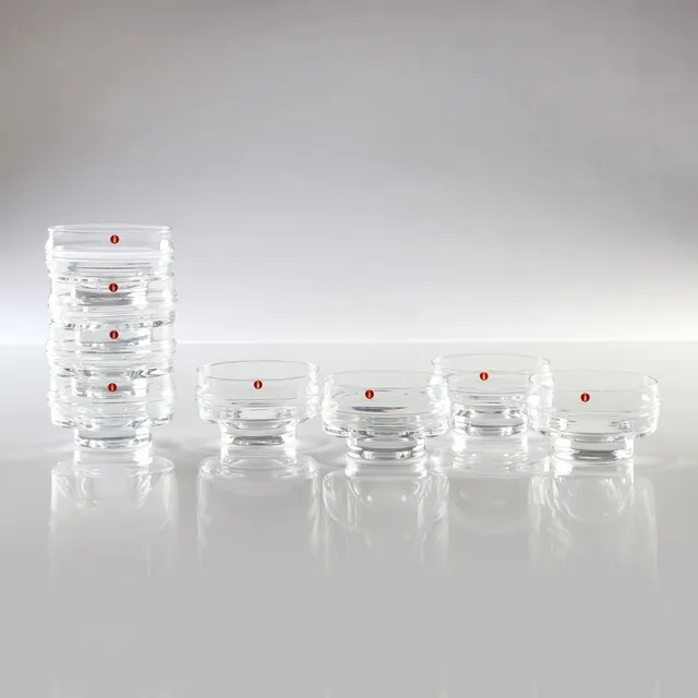 TIMO SARPANEVA. DESSERTSKÅLAR, ÅTTA ST. Glas. Iittala.
