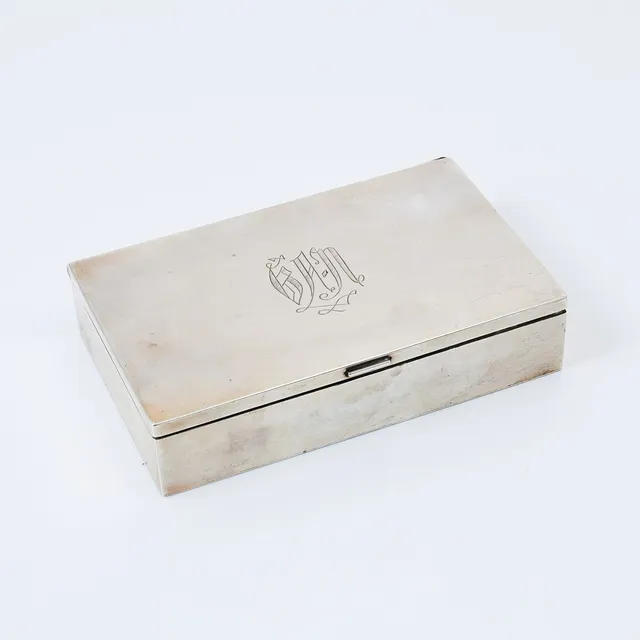 ANDERS NILSSON (1870-1935). Etui, silver, Lund 1927.