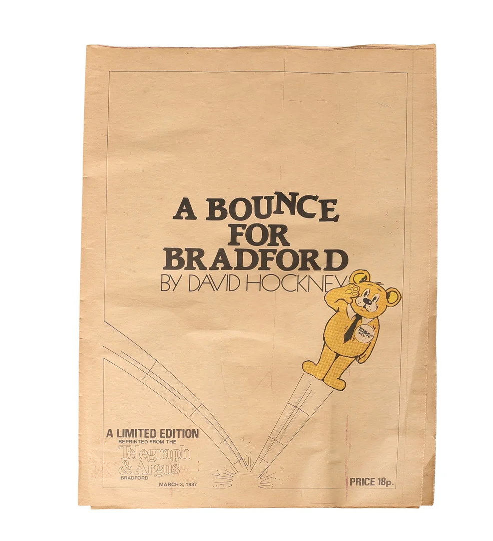 DAVID HOCKNEY (1937-2026 ) BOUNCE FOR BRADFORD. — Engravings & Prints — Bishop & Miller