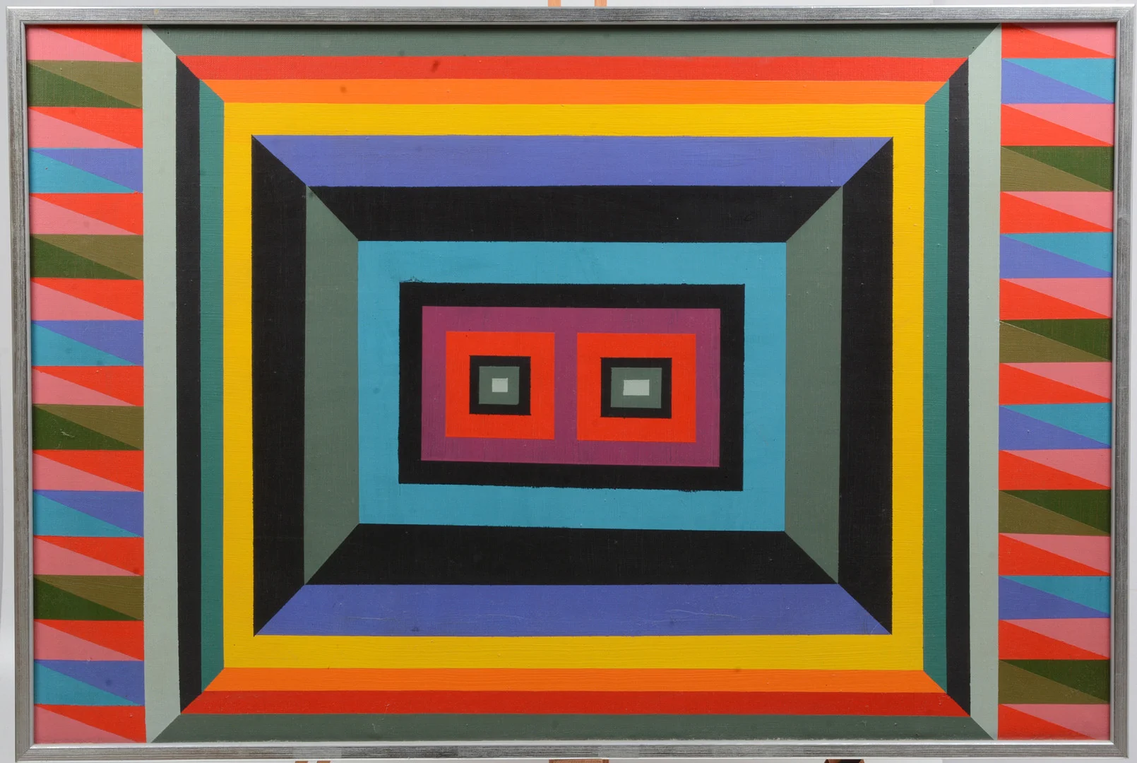 ERIC HANSEN. "Indiansk poesi", Akryl på duk. — Paintings — Connoisseur Bokauktioner