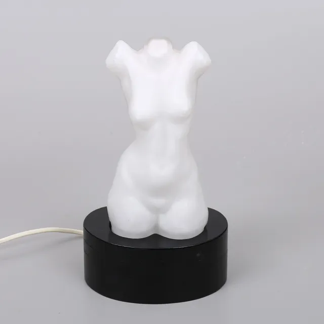 PAUL KEDELV. Skulptur/bordslampa, glas, Flygfors, 1900-tal.