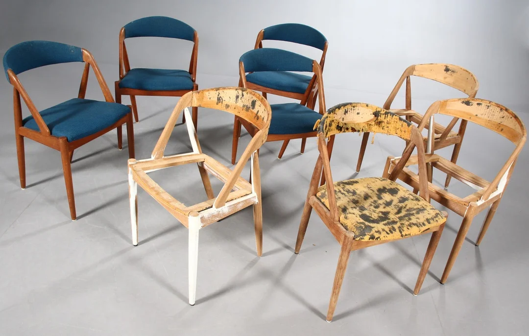 Kai Kristiansen. Spisestole model 31, teaktræ (8) — Furniture/Chairs — Lauritz