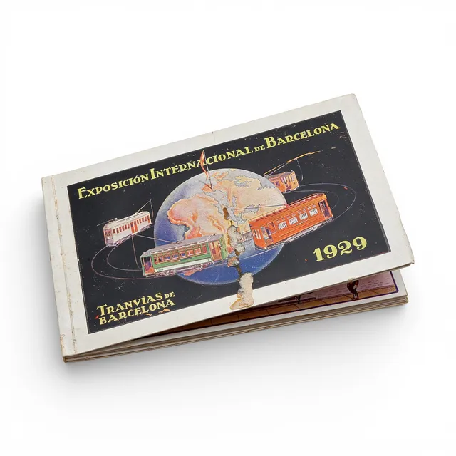 Collection of eleven illustrated postcards published on the occasion of the 1929 Barcelona International Exhibition.