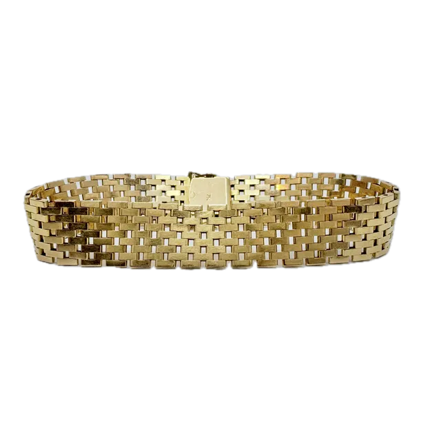 Armband. 18k Guld. Korridorlänk. 1960-70-tal.