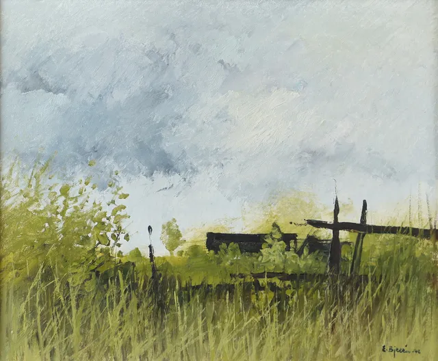 EKE BJERÉN. "Sommar", olja på duk, signerad -76.