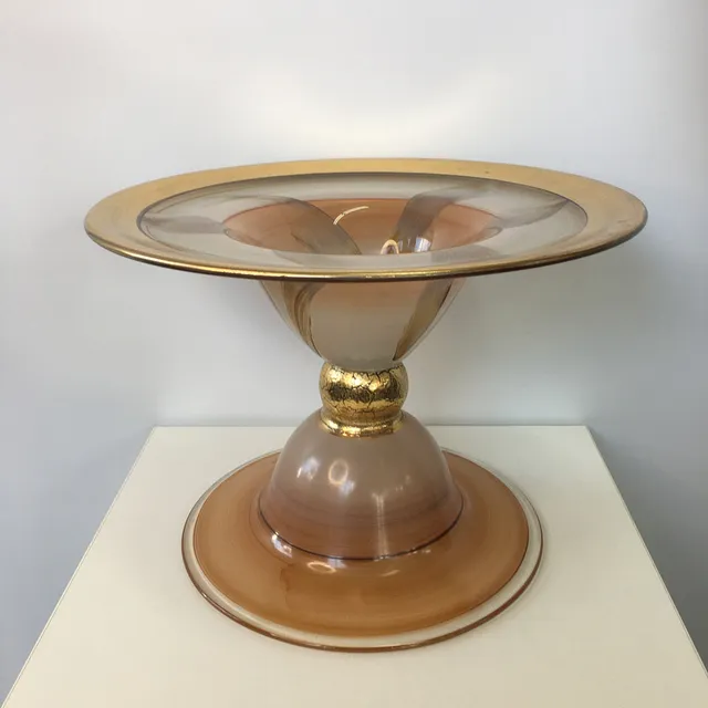 VINTAGE GEBÄCKSCHALE - MURANO GLAS - 1960ER.