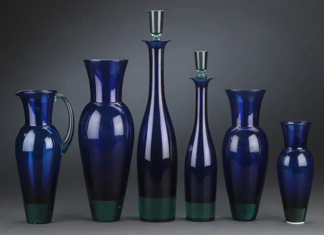 Anja Kjær. Samling glas (6)