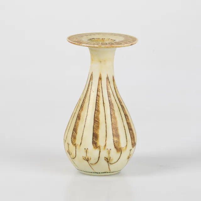 ANDERS BRUNO LILJEFORS. Miniatyrvas, glaserat stengods, Gustavsberg.