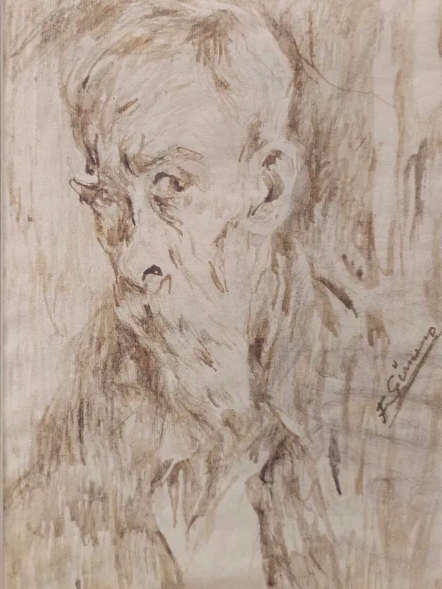 FRANCESC GIMENO (1858-1927). Autorretratos.