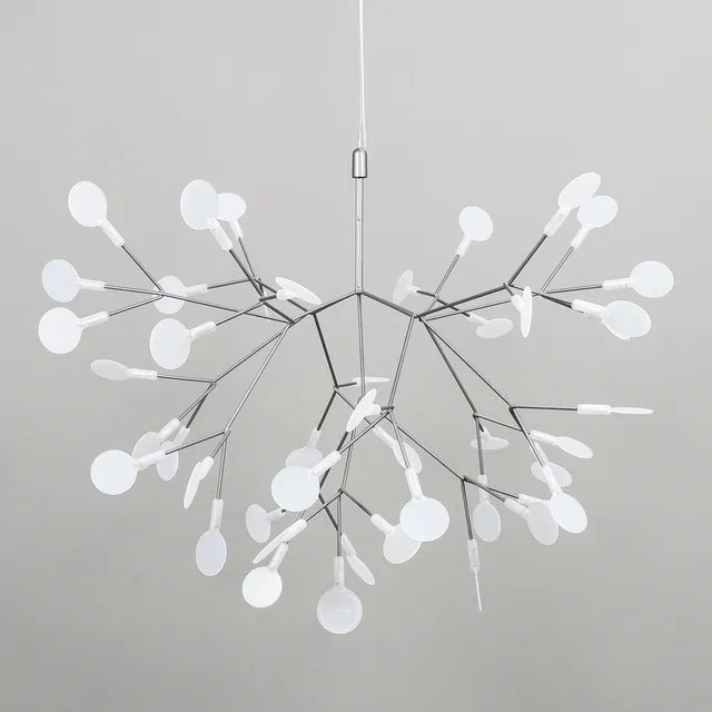 BERTJAN POT. Taklampa, "Heracleum III" Small nickel , Moooi, Nederländerna.