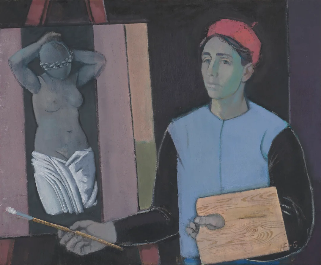 Finne-Grønn, Hans — Kunstneren i arbeid — Kunst/Maleri — Blomqvist