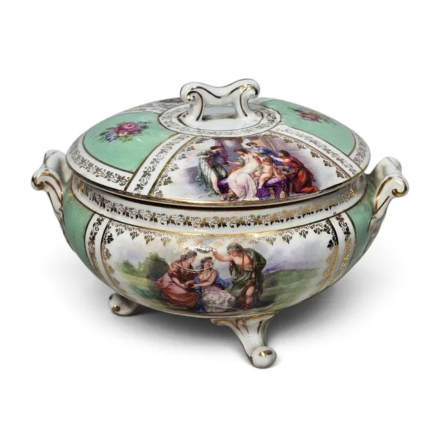 Pequeña sopera de colección en porcelana Meissen.