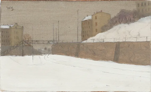 WILGOT SVENSSON. Oljemålningar, 4 st, på pannå, signerade.